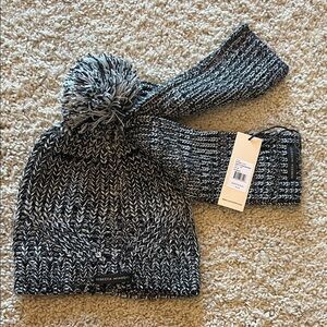 Rebecca Minkoff Monochrome Kids Beanie and Scarf Set